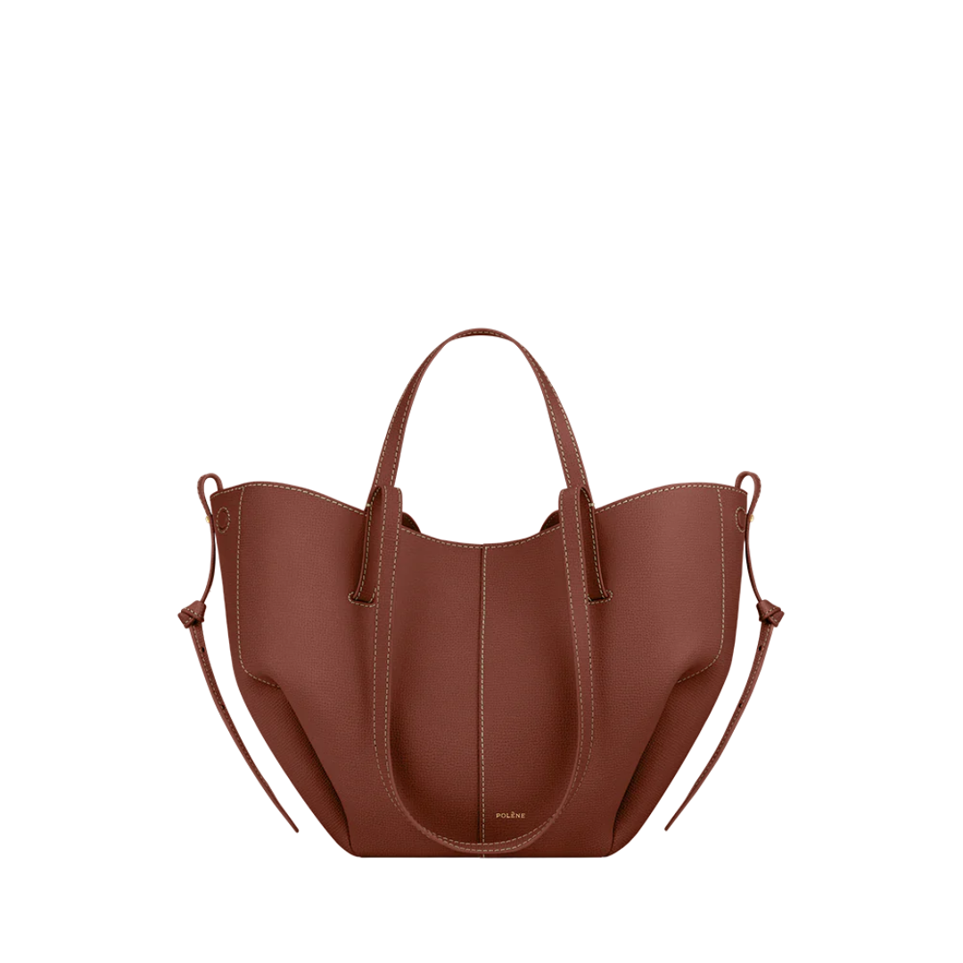 P O L E N E Cyme Mini Textured Cognac