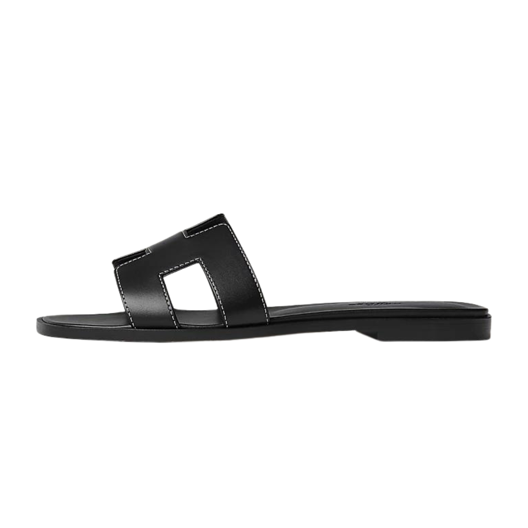 HERMES ORAN SANDAL NOIR W