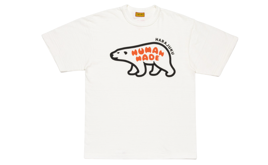 HUMAN MADE POLAR BEAR SHIRT WHITE