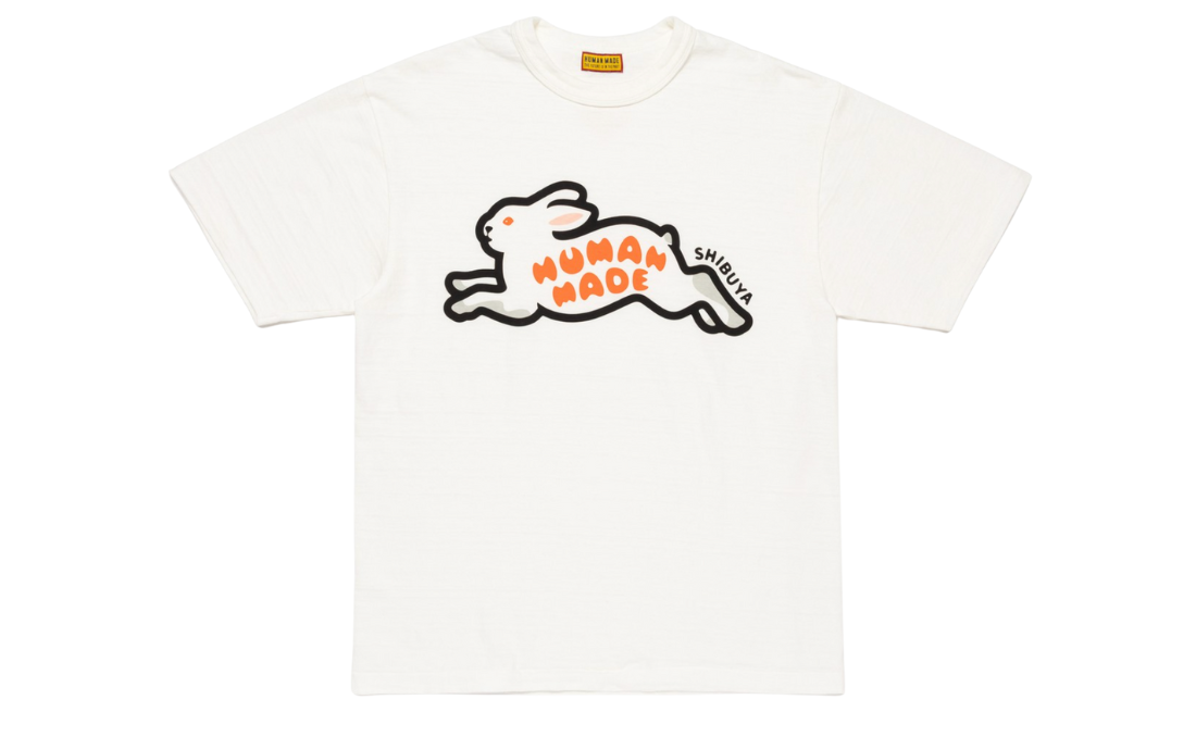 HUMAN MADE RABBIT SHIRT WHITE