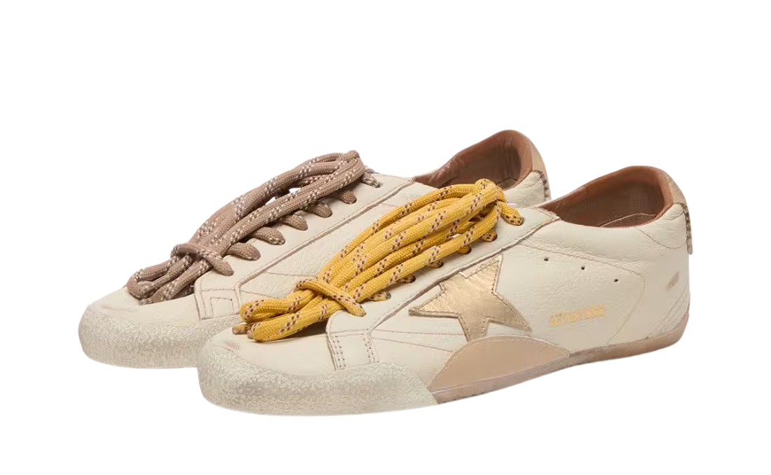 Golden Goose True Star White Nappa Leather Gold Star