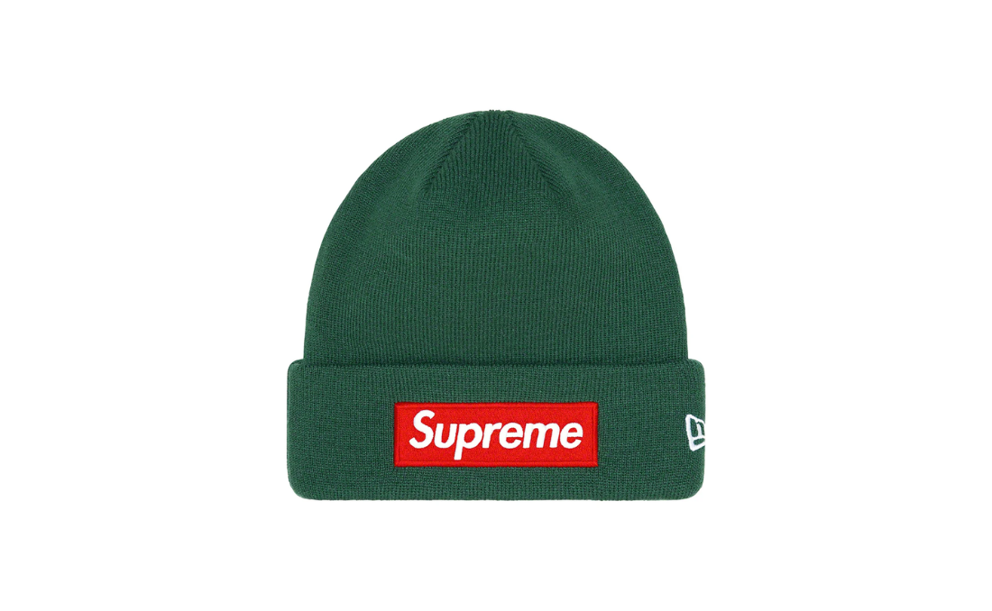 Supreme New Era Box Logo Beanie Green