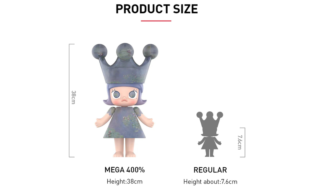 MEGA ROYAL MOLLY 400% Monet-Les Nymphéas