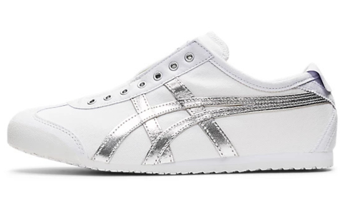 ONITSUKA TIGER MEXICO SLIP ON WHITE SILVER