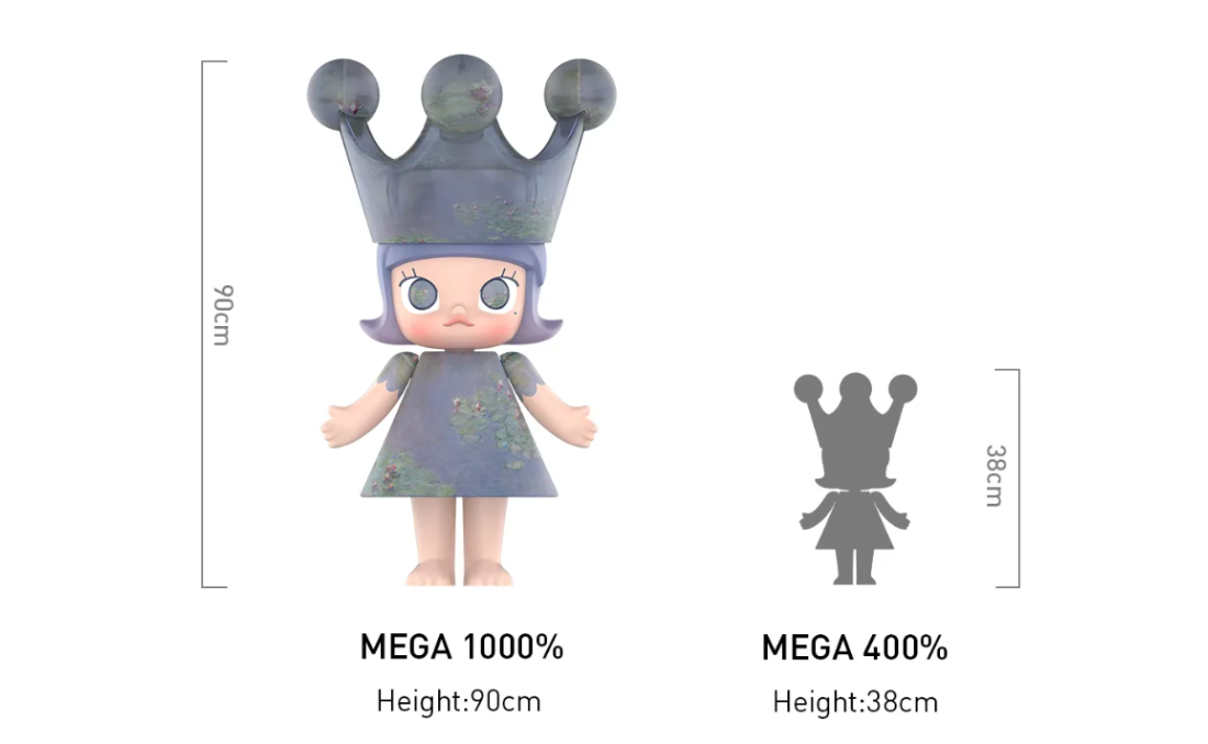 MEGA ROYAL MOLLY 1000% Monet-Les Nymphéas