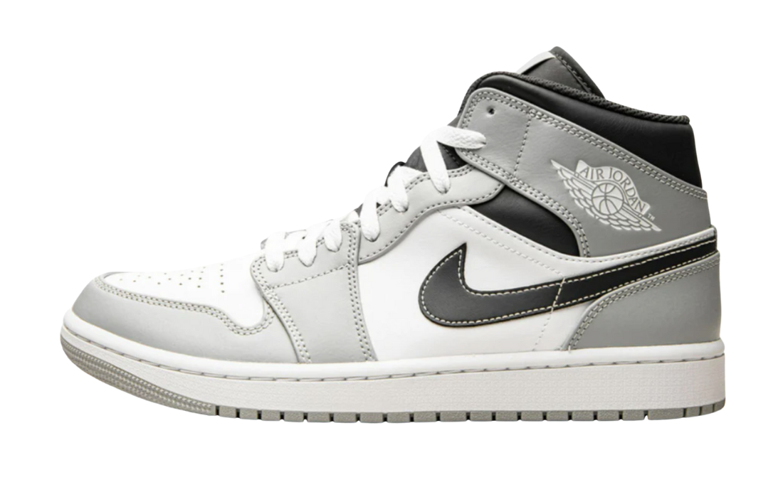 Air Jordan 1 Mid Light Smoke Grey Anthracite (GS)