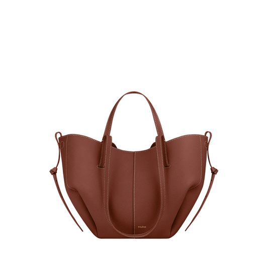 Polene Cyme Mini Textured Cognac