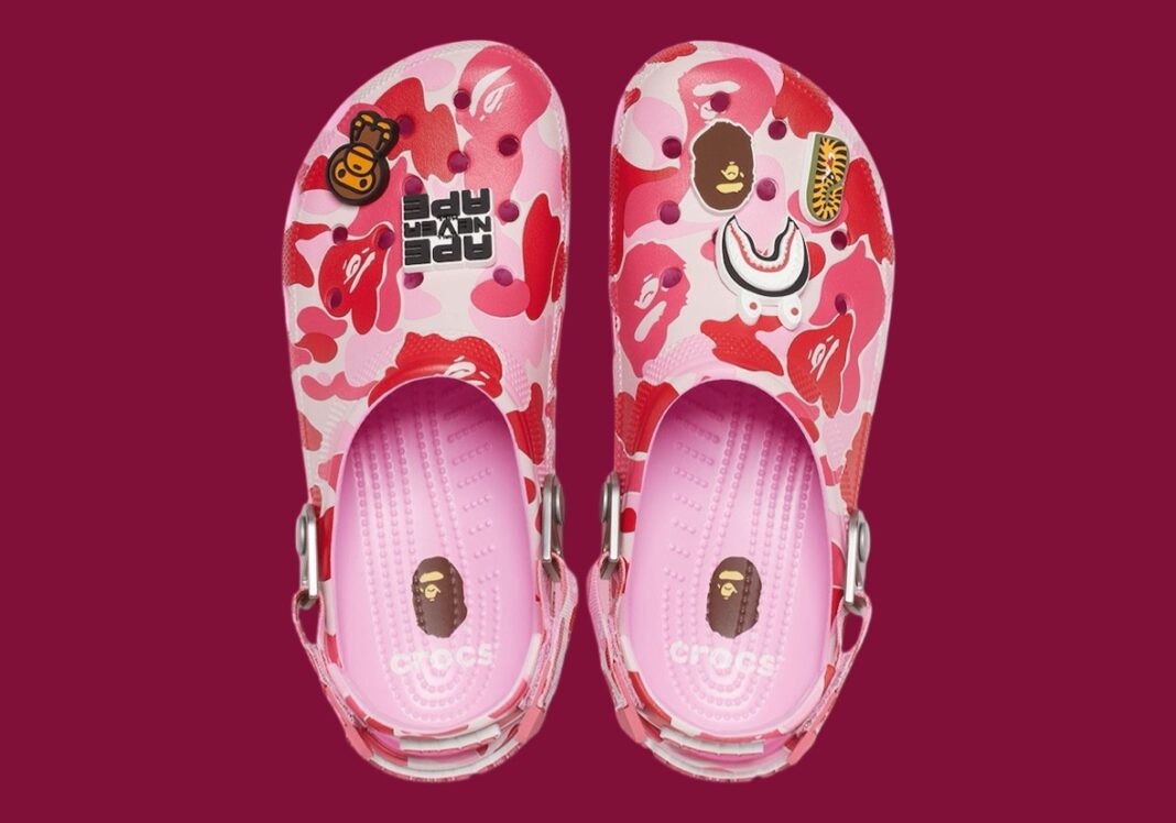 BAPE X CROCS CLASSIC CLOG PINK – Auto Kicks PH