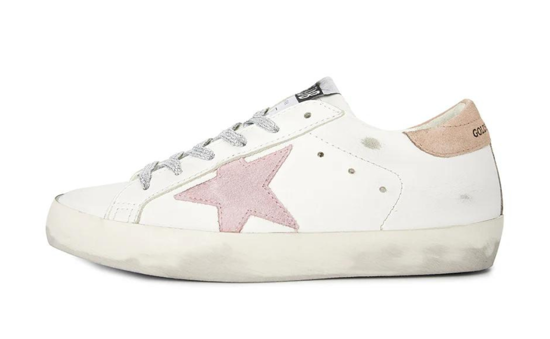 Golden Goose Super-Star White Antique Pink (W)