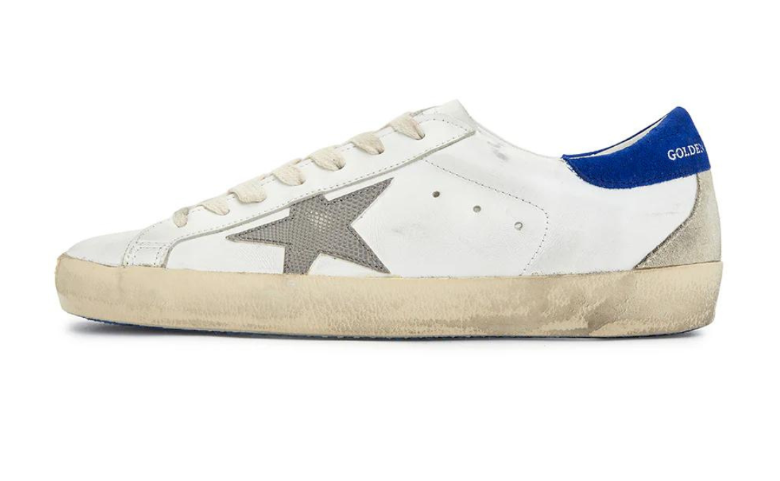 Golden Goose Super-Star White Snake Blue