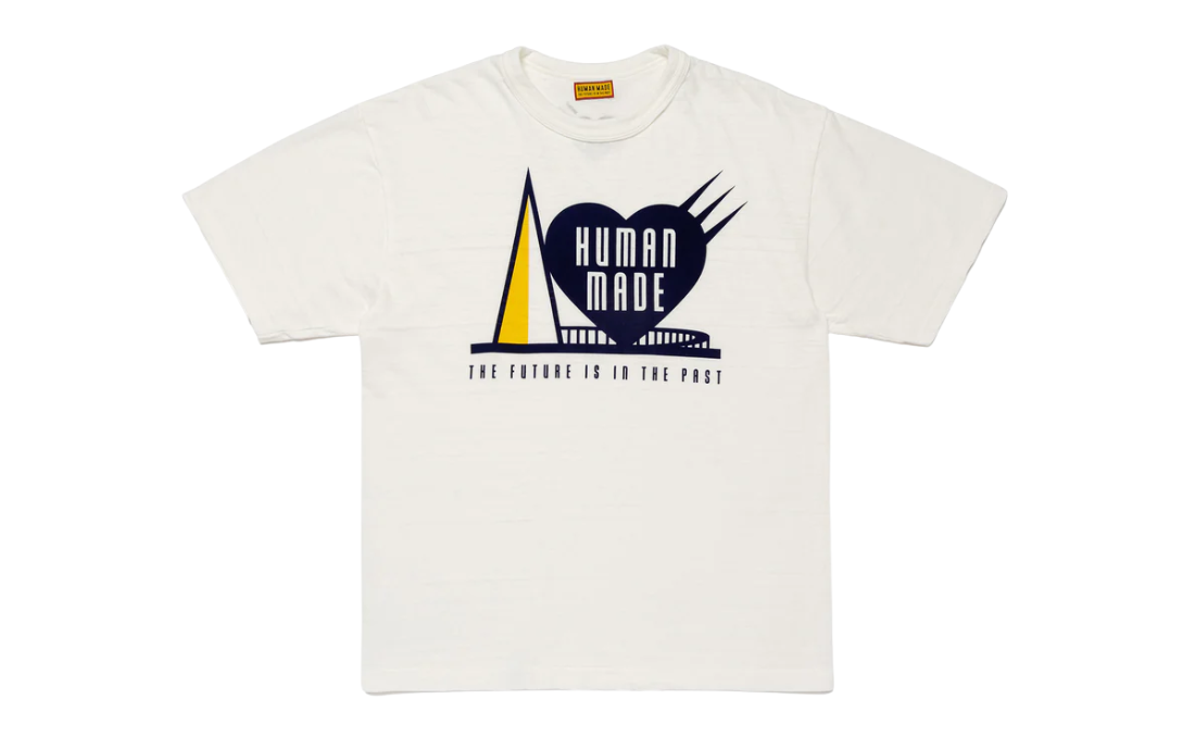 HUMAN MADE THE FUTURE IS IN THE PAST SHIRT WHITE