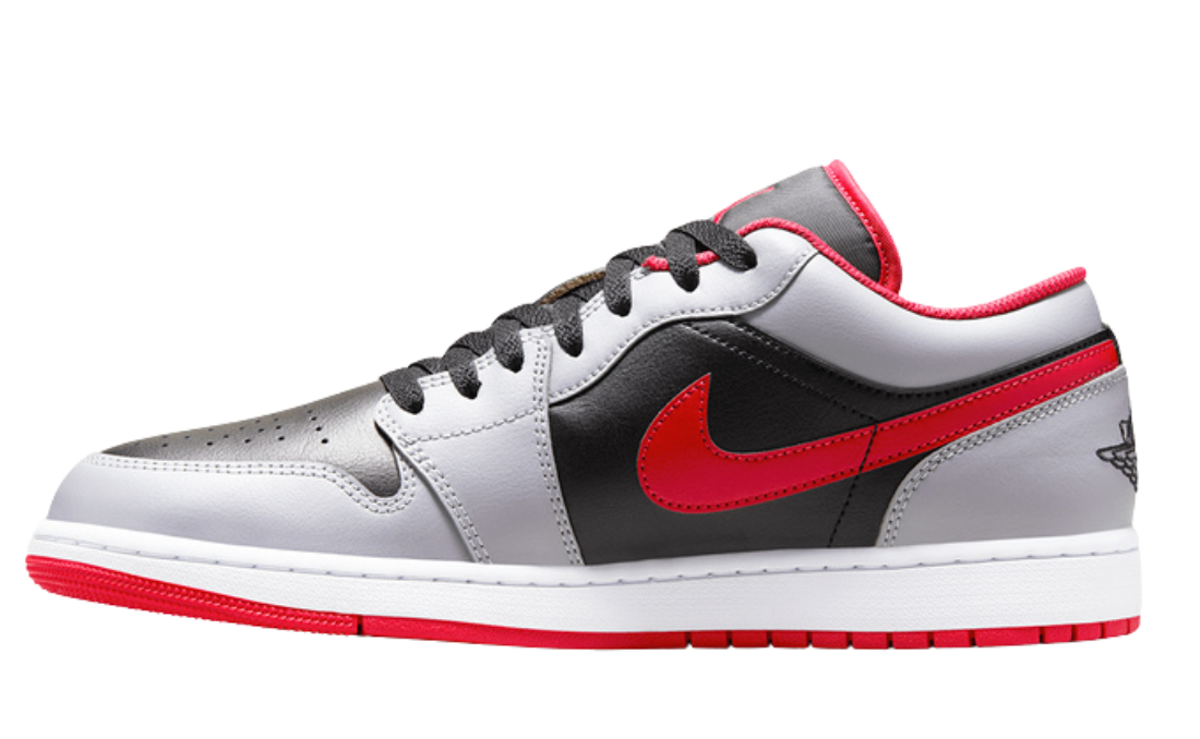 Jordan 1 Low Black Red Cement (Gs)