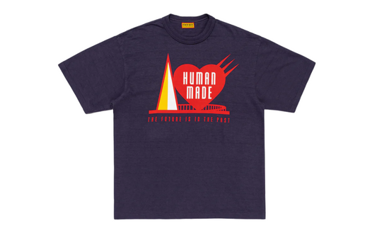 HUMAN MADE THE FUTURE IS IN THE PAST SHIRT NAVY