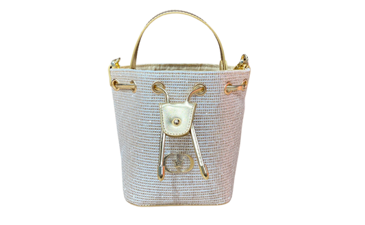 DIOR Trave Pouch Bucket Bag Gold