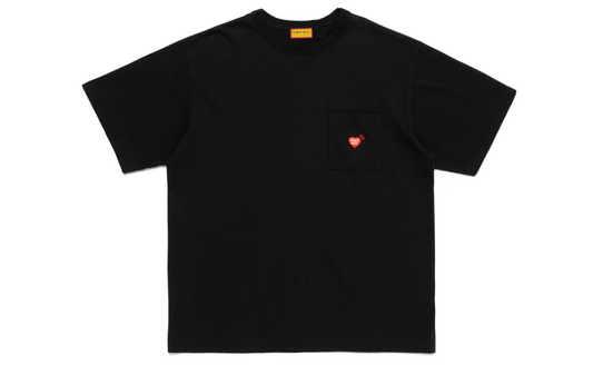 HUMAN MADE POCKET TEE MINI HEART SHIRT BLACK