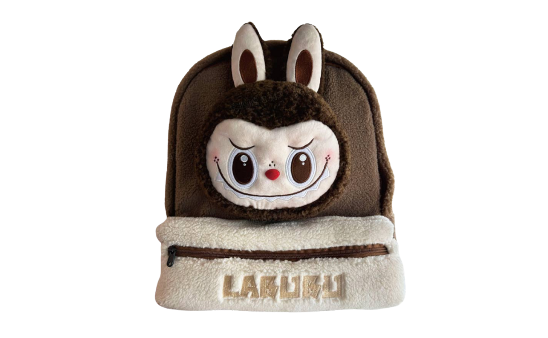 LABUBU Berber Fleece Backpack (Brown)