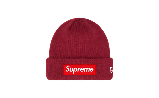 Supreme New Era Box Logo Beanie Red