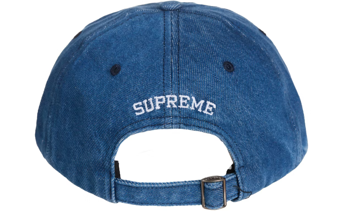 Supreme Pigment S Logo 6-Panel Denim