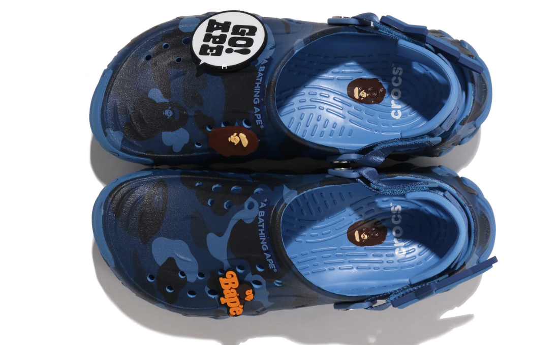 Bape X Crocs Echo Clog Blue