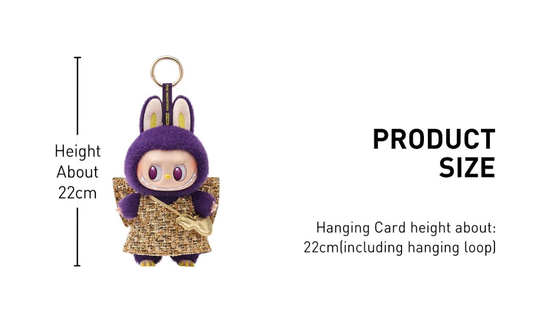 LABUBU × PRONOUNCE - WINGS OF FORTUNE Vinyl Plush Hanging Card